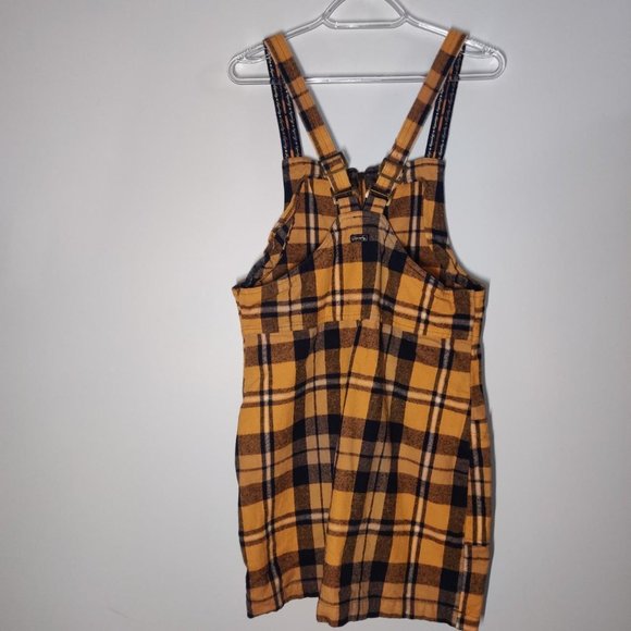 Superdry Yellow and Blue Plaid Mini Dress - Picture 3 of 7